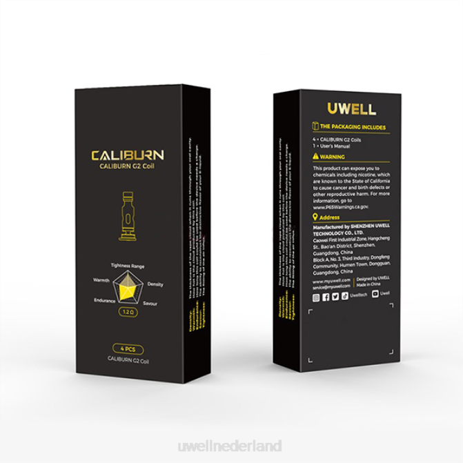 FXZZ2 UWELL CALIBURN G2 spoelen | 4-pack - UWELL Maastricht un2 mesh-h 12 ohm